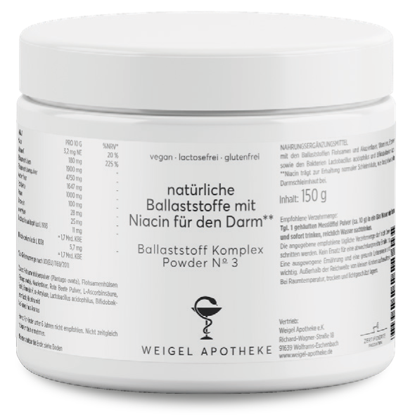 Ballaststoffe mit Niacin für den Darm