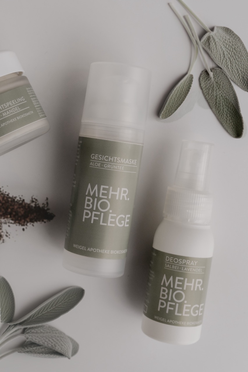 Biokosmetik Gesichtsmaske und Deospray